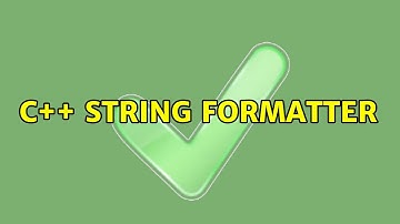 C++ string Formatter (4 Solutions!!)