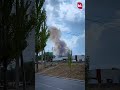 Пожар возле «Ынтымак Ордо»: на место выехали пожарные