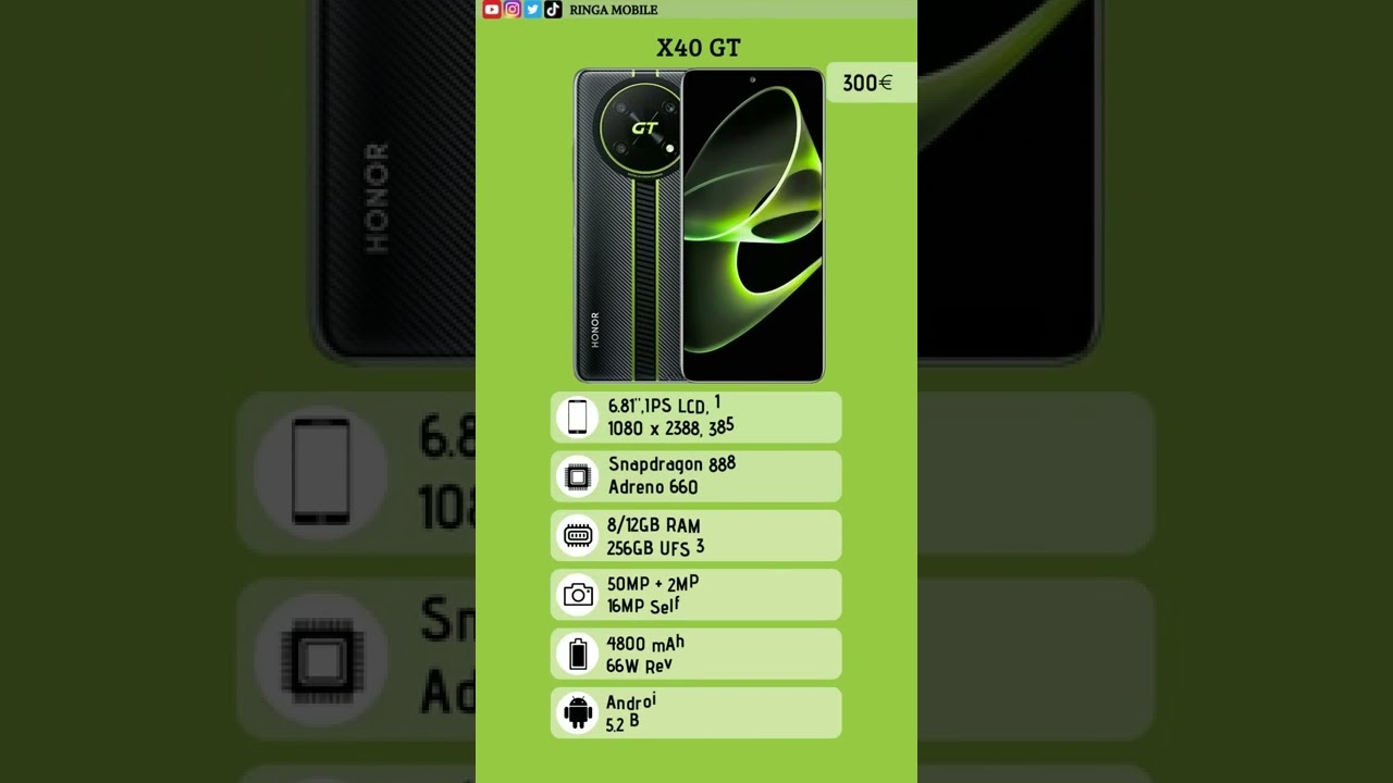 Honor X40 GT Specifications