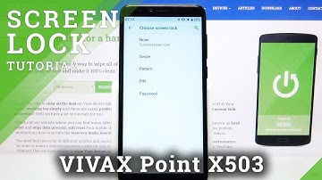 How to Set Up Screen Lock in Vivax Point X503 - Select Locking Method