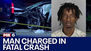 Milwaukee pursuit, fatal crash; man charged with killing 2 people | FOX6 News Milwaukee