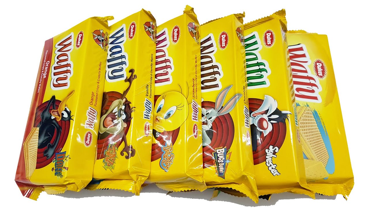 Waffy Chocolate Wrapple Unpacking - Yummy Chocolate Waffy Double Layered