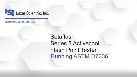 Setaflash Series 8 ActiveCool Running Test Method ASTM D7236