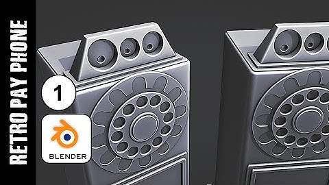 BLENDER: RETRO PAY PHONE MODELING (PART 1)