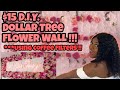 $15 DOLLAR TREE Flower Wall !!!