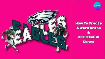 How To Create A Word Cross And 3D Effect in Canva
