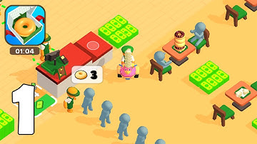 Donut Inc. - Stickman Donut - Part 1 - Gameplay Walkthrough(iOS, Android)