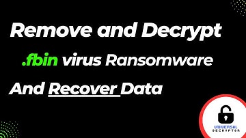 How to Remove fbin Ransomware and Recover Files (SOLVED) | .fbin White Lock Virus Decryptor