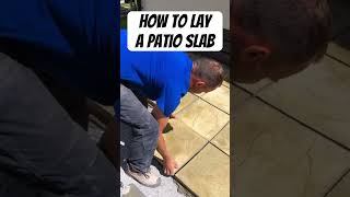 How to lay patio slabs #patio #backgarden #landscape