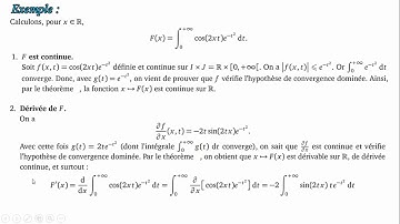 Intégrales dépendant d