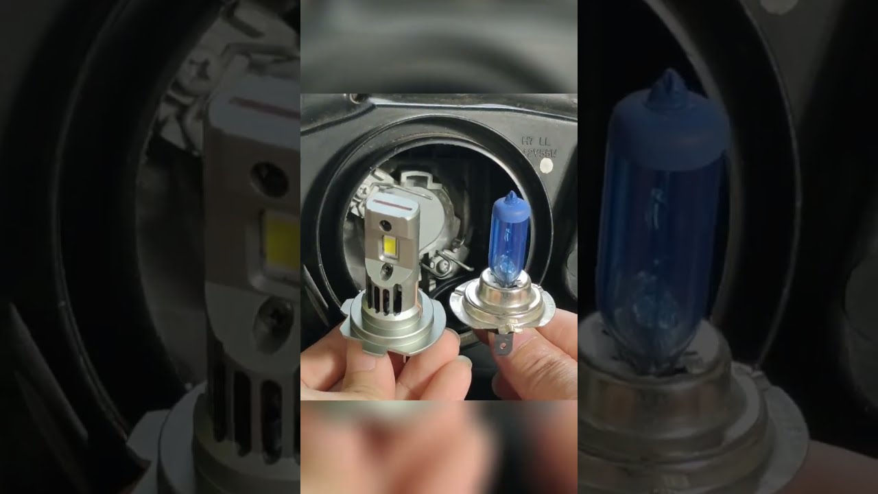Damn So Easy To Replace Halogen Bulb With H7 LED H7led Howtoinstall Howtoreplace