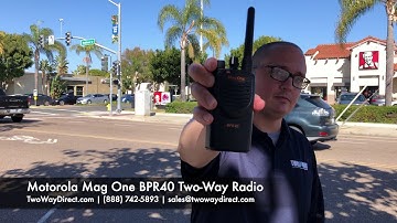 Radio Coverage Test: Motorola Mag One BPR40 Two-Way Radio | Carlsbad, CA | Two Way Direct