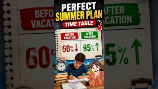 Summer vacation study Time Table🚀🤫