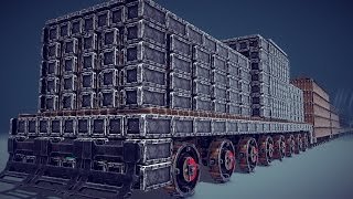 Besiege V 0.27 - The Terror Train (8000 pieces) with wagons and stuff.