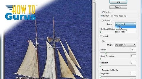 How to use Adobe Photoshop to Blur Background using Blur Filters - CS5 CS6 CC Tutorial
