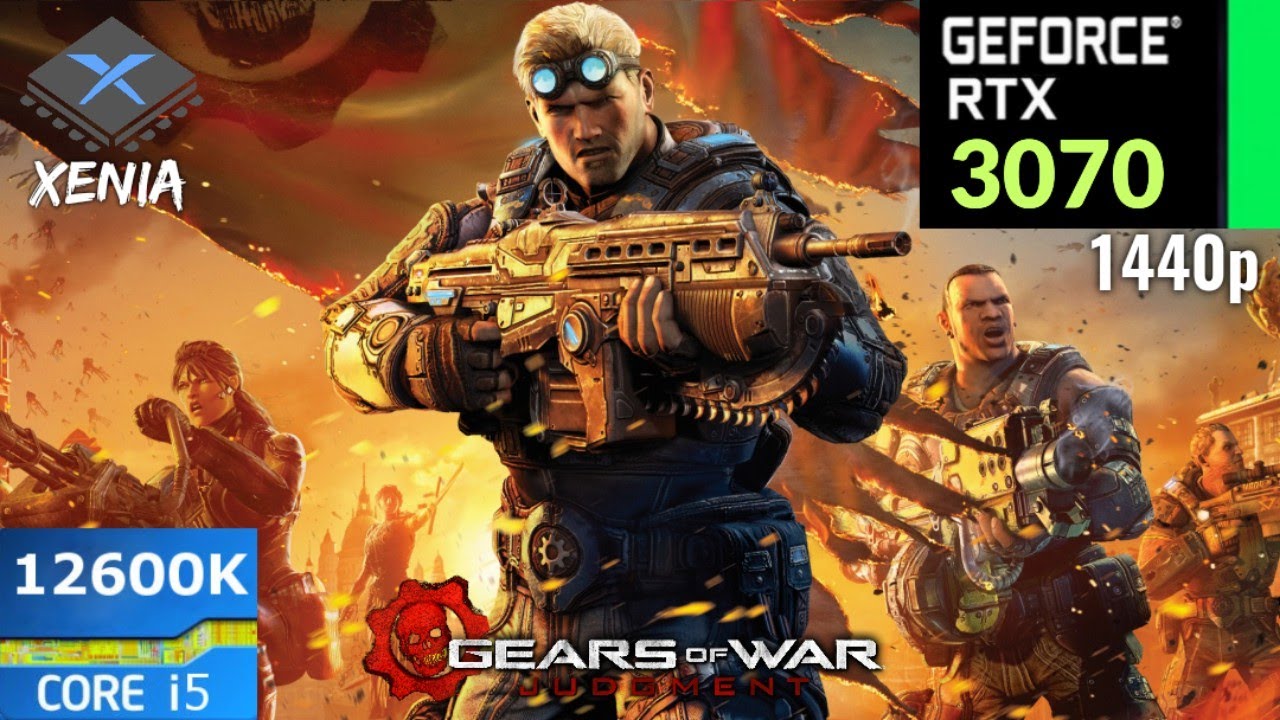 Xenia Emulator Gears Of War Judgment 2K 60FPS RTX 3070 + i5 12600K