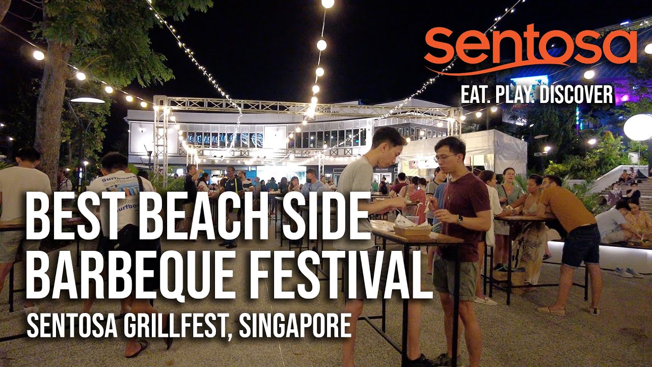 【4K】Best BBQ Festival in Singapore! | Sentosa Grill Fest | Island Food Festival | Eat-Play-Discover