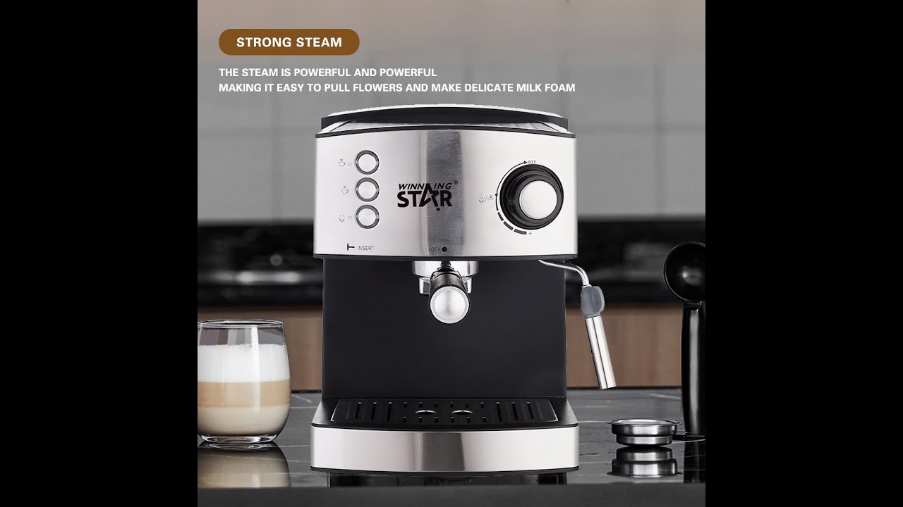 Zstar Espresso Machine with Milk Frother and Grinder