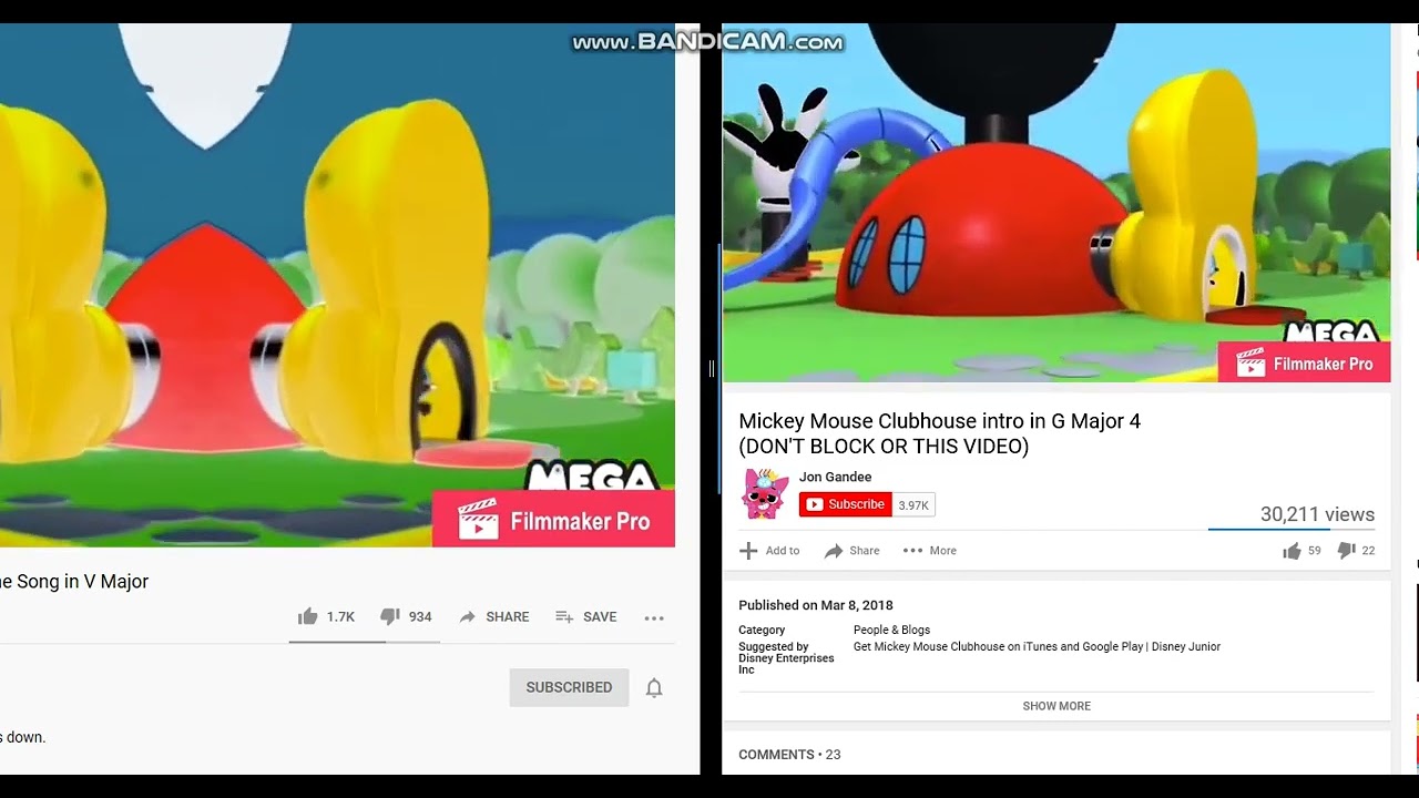 Reupload Mickey mouse clubhouse theme song in L Major 90