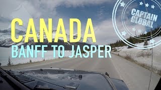 Banff To Jasper Icefields Parkway 4K Dash Cam Footage