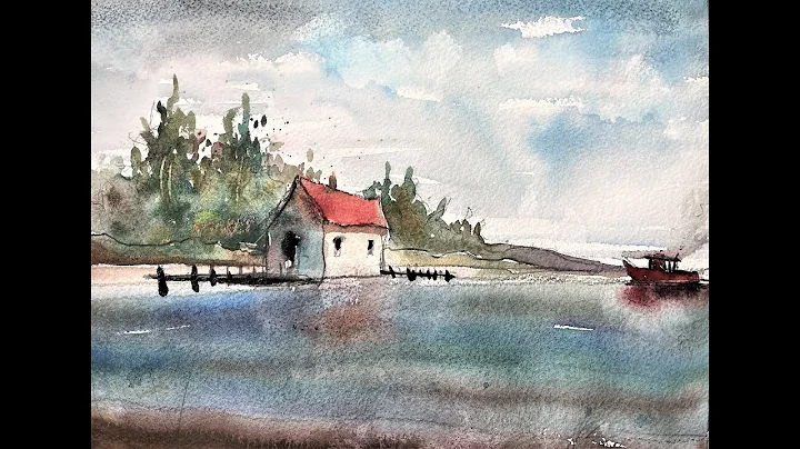 EXTREME BEGINNERS - Painting a Seascape Painting U...