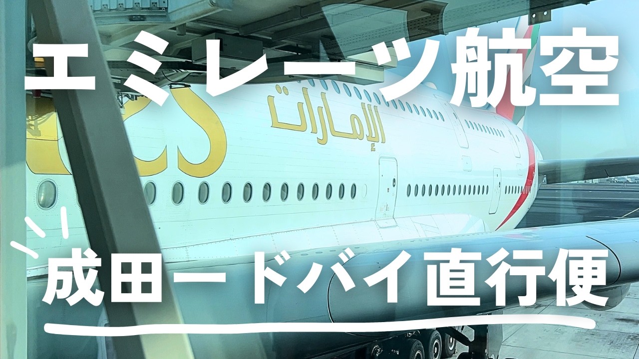 エミレーツ航空エコノミー搭乗記✈️ドバイ直行便｜機内食｜空港の様子