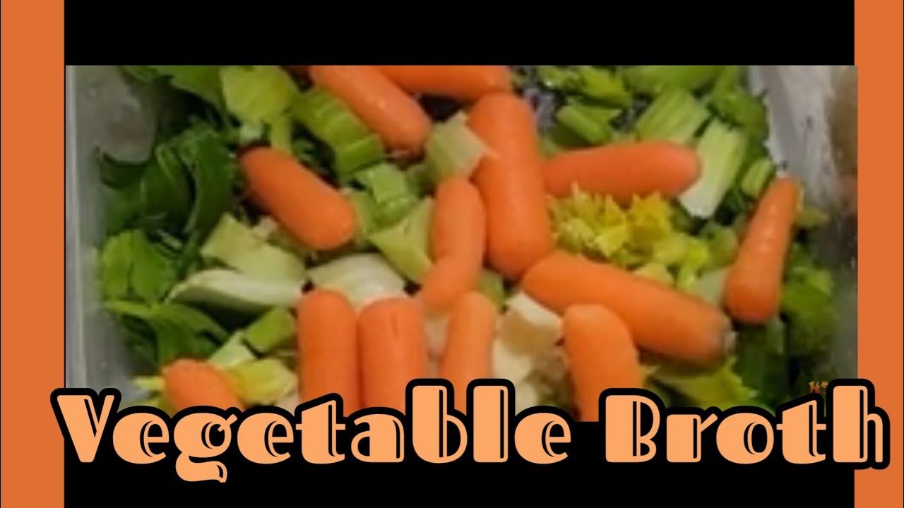 Homemade Vegetable Broth No salt added YouTube