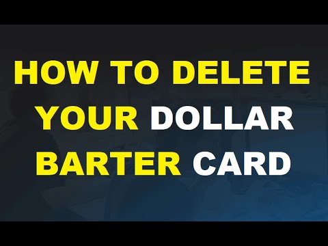 How To Delete Barter Account