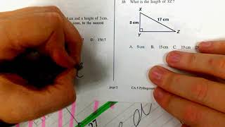 Study Guide Pythagorean Theorem and Volume