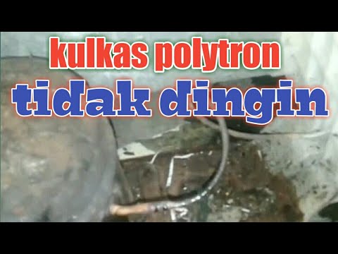 cara perbaiki kulkas polytron 1 pintu tidak dingin bodi kompresor