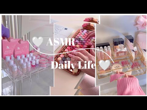 Daily Life Asmr ASMR Daily Life ๐ค- Makeup Organization ๐/ Skin Care Routine ...