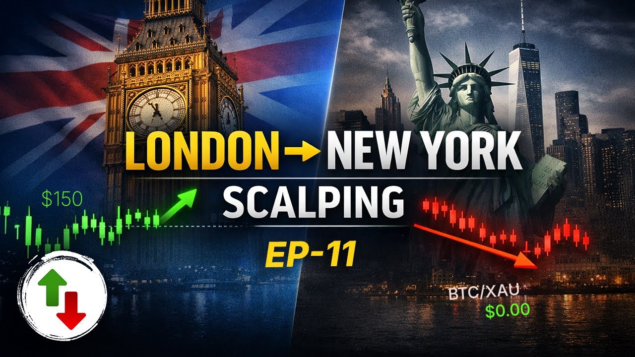 Forex Scalping EP-11 | London Profit, New York Cost to Cost  Real Trading Lesson