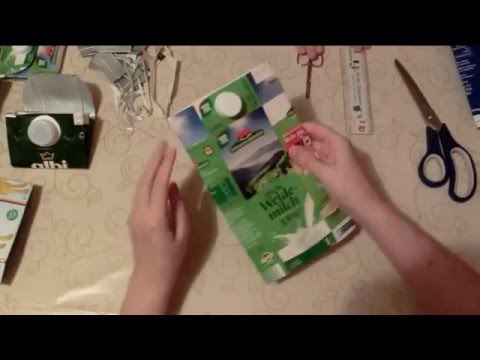 Geldbeutel aus Tetrapack - Bastelanleitung