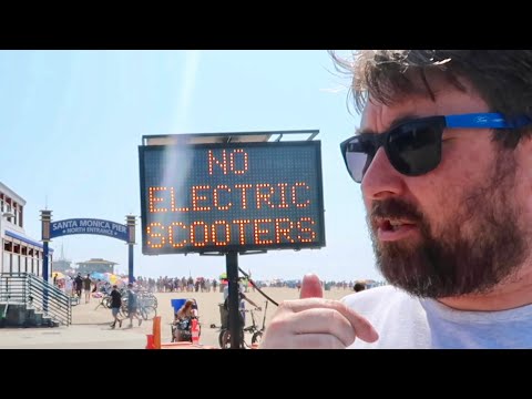 Banned From Santa Monica Pier & Venice Beach - Electric Scooters NOT Allowed