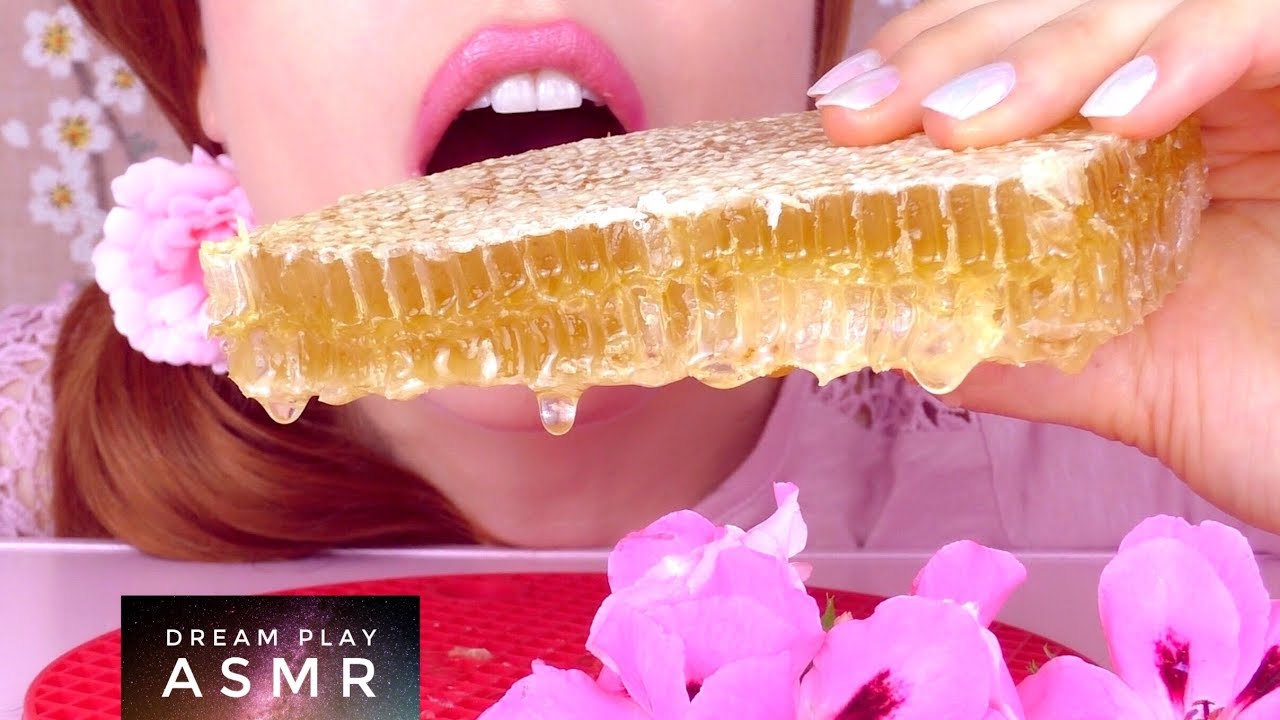 ★ASMR★ EXTREME MUKBANG 🐝raw Honeycomb & 🍣Sashimi Sushi eating | Dream Play ASMR