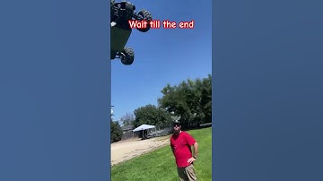 Traxxas Rustler Backflips!! He caught the RC CAR!! #traxxas #rccars #music #mustwatch