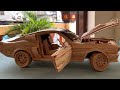 1967 Ford Mustang GT500 - Woodworking Art
