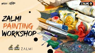 Zalmi Painting Workshop | Canvas Painting with Acrylic & Spray Paints | Summer Strokes