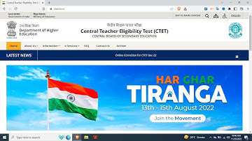 CTET 2022 Dec. Session Application Correction (Started) - Edit Details in CTET 2022 Application Form