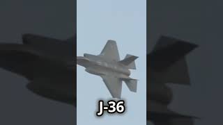 China's Massive 6th Gen Fighter | The J-36 is Huge! #military #army