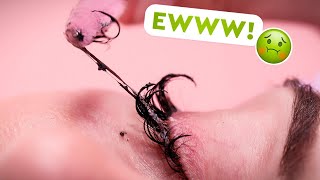 Dirty Lash Extensions Deep Cleaning | Oddly Satisfying