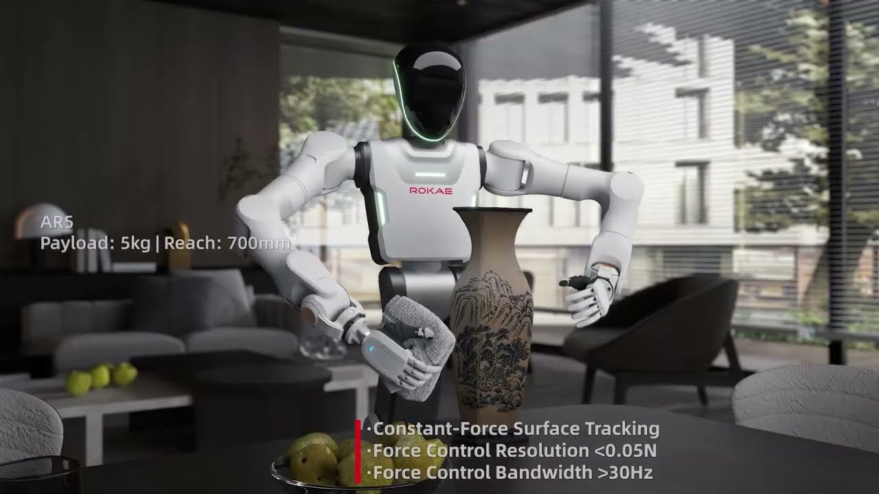Video thumbnail: ROKAE AR Series: Enabling Smarter Interaction for Embodied Intelligence