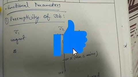 Functional parameters of job | Preemptivity | Criticality | of a job | real time system