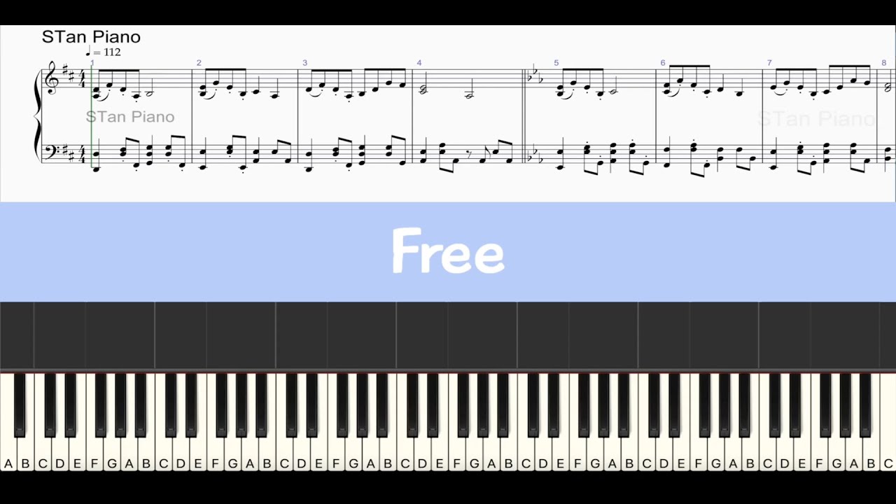 Free - Barbie as The Princess And The Pauper - Piano Tutorial [Sheet Music]