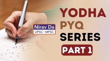 UPSC YODDHA SERIES- Lecture 1 | Nirav Da| Ancient India | UPSC PRELIMS 2023