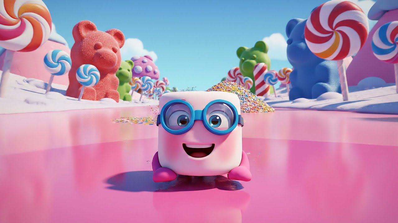 Roblox Tiny Noob Got Locked Inside a Candy Land | Nursery Rhymes for Kids & Baby Songs