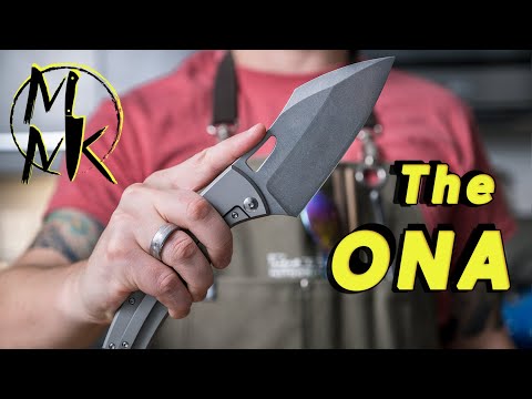 I've NEVER seen a FOLDABLE kitchen knife - The ONA Quintin Middleton Knife REVIEW