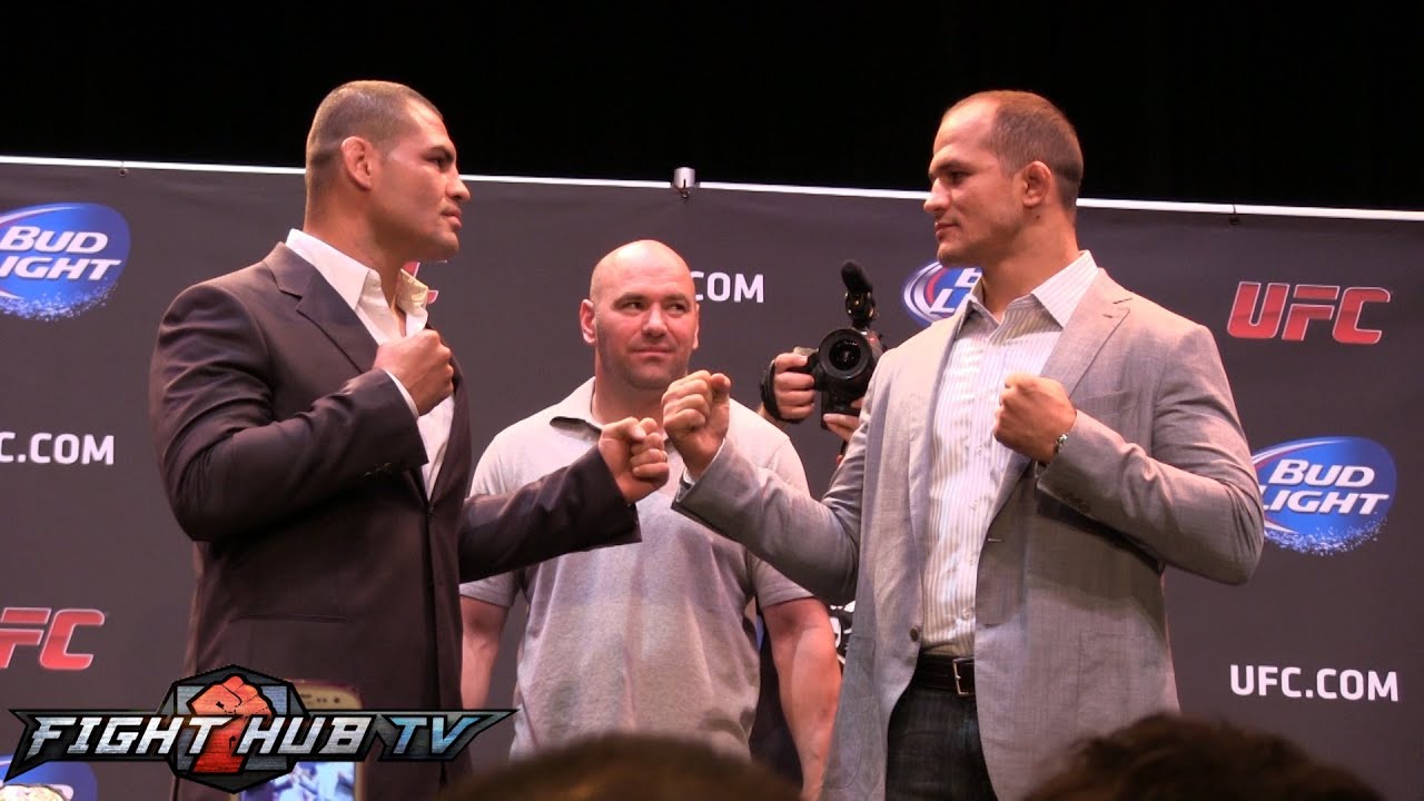 Cain Velasquez Vs Junior Dos Santos 3 Face Off Press