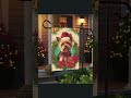 Santa Hat and Bow Yorkshire Terrier Christmas Garden Flag #yorkshireterrier