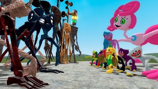 ALL SIREN HEADS VS ALL POPPY PLAYTIME CHAPTER 2 CHARACTERS In Garry's Mod